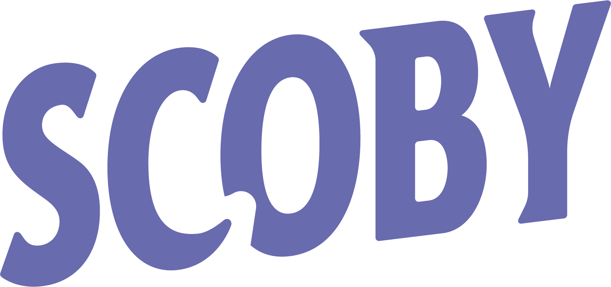 Logo Scoby fialové
