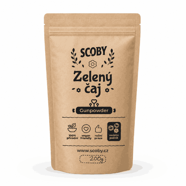 greenn tea zelený čaj kombucha scoby